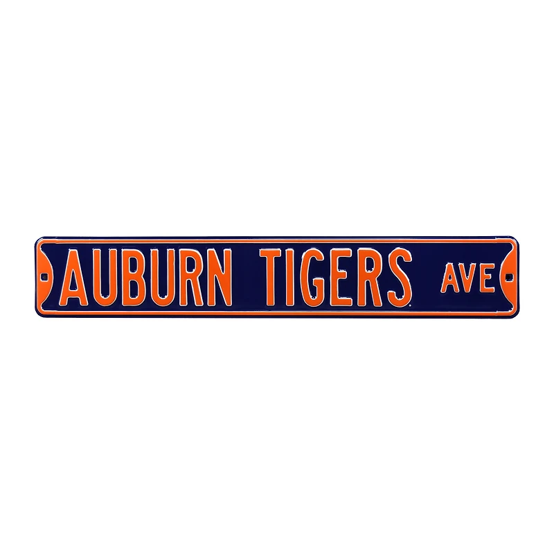 Navy Auburn Tigers 6" x 36" College Ave Street Sign