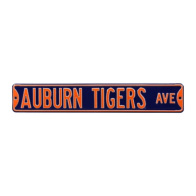 Navy Auburn Tigers 6" x 36" College Ave Street Sign