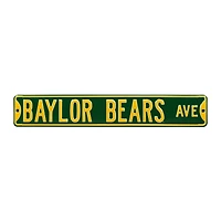 Green Baylor Bears 6" x 36" College Ave Street Sign