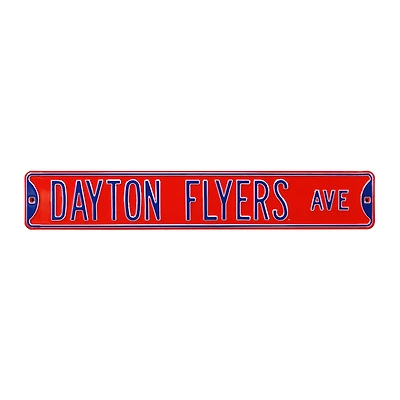Red Dayton Flyers 6" x 36" College Ave Street Sign