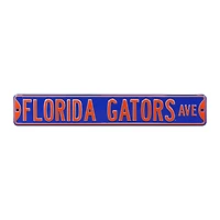 Blue Florida Gators 6" x 36" College Ave Team Street Sign