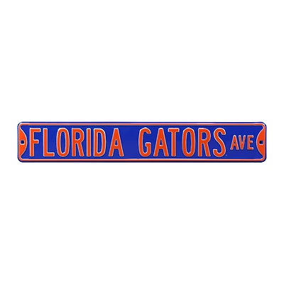 Blue Florida Gators 6" x 36" College Ave Team Street Sign
