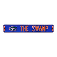 Blue Florida Gators 6" x 36" College Ave Embossed Street Sign
