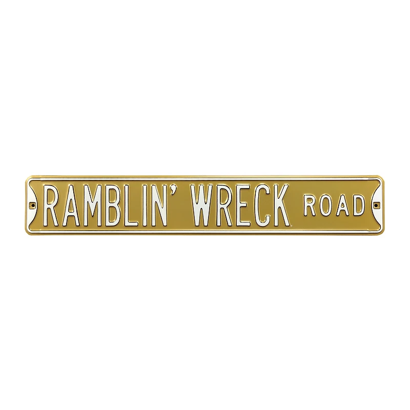 Gold Georgia Tech Yellow Jackets 6" x 36" College Ave Street Sign