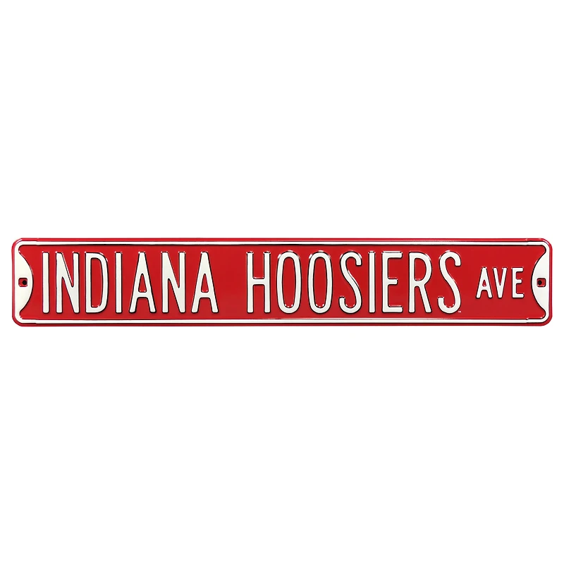 Crimson Indiana Hoosiers 6" x 36" Assembly Hall College Ave Street Sign