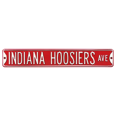 Crimson Indiana Hoosiers 6" x 36" Assembly Hall College Ave Street Sign