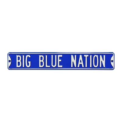 Blue Kentucky Wildcats 6" x 36" College Ave Embossed Street Sign