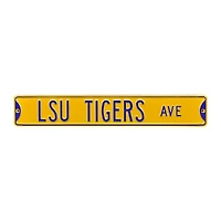 Yellow LSU Tigers 6" x 36" College Ave Street Sign