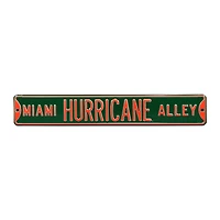 Green Miami Hurricanes 6" x 36" College Ave Street Sign