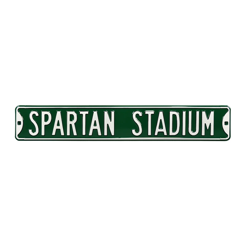 Green Michigan State Spartans 6" x 36" College Ave Street Sign