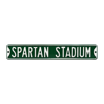 Green Michigan State Spartans 6" x 36" College Ave Street Sign