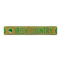 Gold Notre Dame Fighting Irish 6" x 36" College Ave Team Street Sign