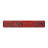 Scarlet Nebraska Huskers 6" x 36" College Ave Premium Steel Street Sign