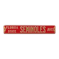 Garnet Florida State Seminoles 6" x 36" College Ave Street Sign