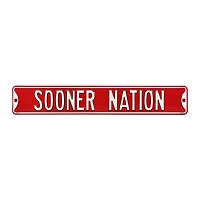 Crimson Oklahoma Sooners 6" x 36" College Ave Street Sign
