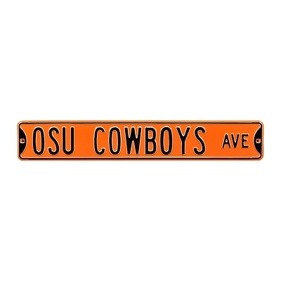Oklahoma State Cowboys 6" x 36" College Ave Street Sign