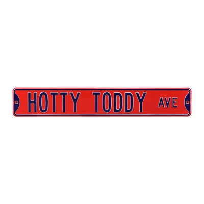 Red Ole Miss Rebels 6" x 36" College Ave Team Street Sign