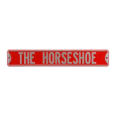 Scarlet Ohio State Buckeyes 6" x 36" College Ave Premium Steel Street Sign