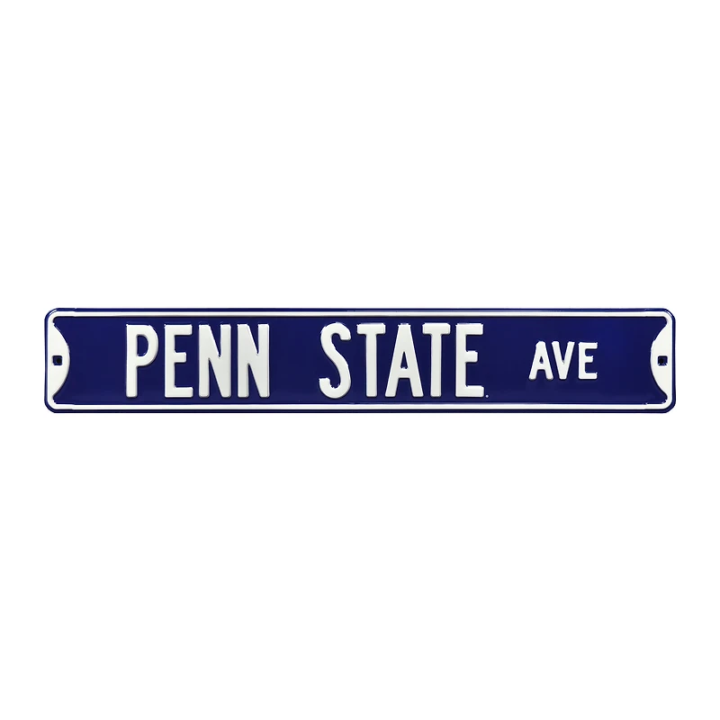 Navy Penn State Nittany Lions 6" x 36" College Ave Team Street Sign