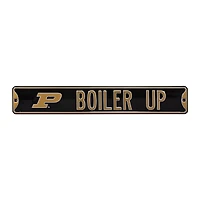 Black Purdue Boilermakers 6" x 36" College Ave Street Sign