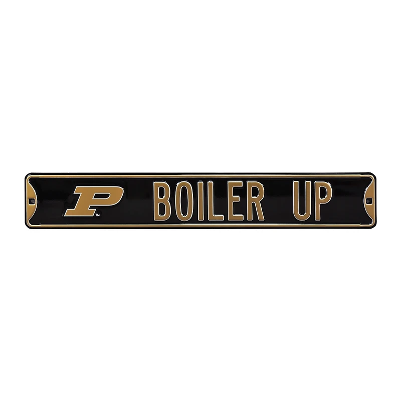 Black Purdue Boilermakers 6" x 36" College Ave Street Sign