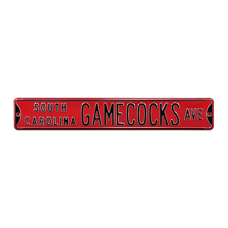 Garnet South Carolina Gamecocks 6" x 36" College Ave Street Sign