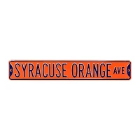 Orange Syracuse Orange 6" x 36" College Ave Embossed Street Sign