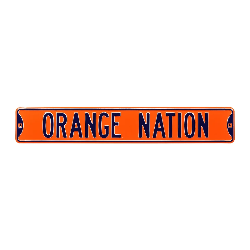 Orange Syracuse Orange 6" x 36" College Ave Street Sign