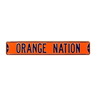Orange Syracuse Orange 6" x 36" College Ave Street Sign
