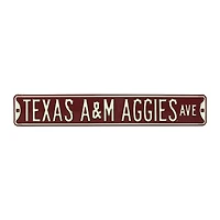 Maroon Texas A&M Aggies 6" x 36" College Ave Team Street Sign