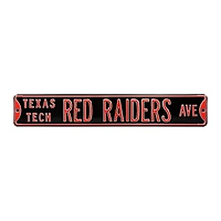 Black Texas Tech Red Raiders 6" x 36" College Ave Street Sign