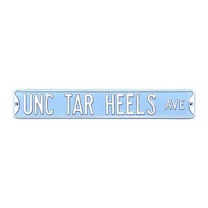 Carolina Blue North Carolina Tar Heels 6" x 36" College Ave Street Sign