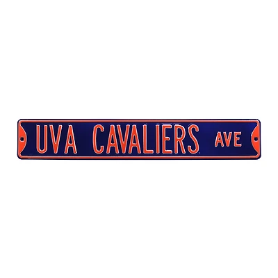 Navy Virginia Cavaliers 6" x 36" College Ave Street Sign