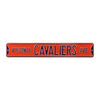 Orange Virginia Cavaliers 6" x 36" College Ave Street Sign