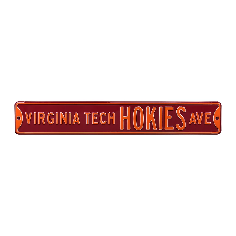 Maroon Virginia Tech Hokies 6" x 36" College Ave Street Sign