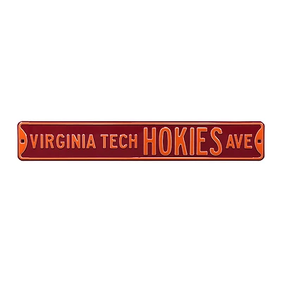 Maroon Virginia Tech Hokies 6" x 36" College Ave Street Sign