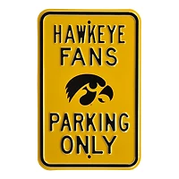 Gold Iowa Hawkeyes 12" x 18" College Parking Sign