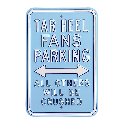 Carolina Blue North Carolina Tar Heels 12" x 18" Team College Parking Sign