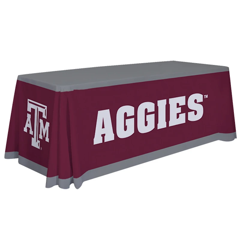 Maroon Texas A&M Aggies 6' Silver Table Cloth