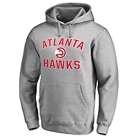 Men's Ash Atlanta Hawks Victory Arch Pullover Hoodie