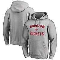 Men's Ash Houston Rockets Victory Arch Pullover Hoodie
