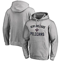 Men's Ash New Orleans Pelicans Victory Arch Pullover Hoodie