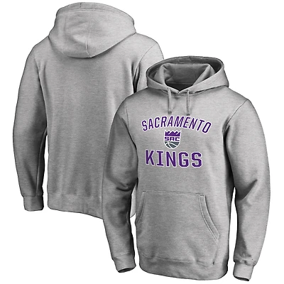 Men's Ash Sacramento Kings Victory Arch Pullover Hoodie