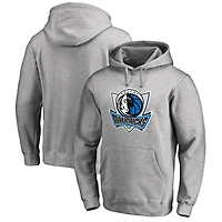 Men's Heather Gray Dallas Mavericks Primary Logo Pullover Hoodie
