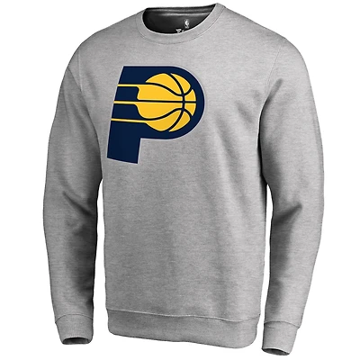 Men's Heathered Gray Indiana Pacers Primary Logo Sweatshirt