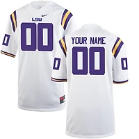 Youth Nike White LSU Tigers Custom Replica Jersey
