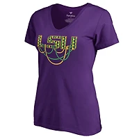 Women's Purple LSU Tigers Fat Tuesday Hometown Collection T-Shirt