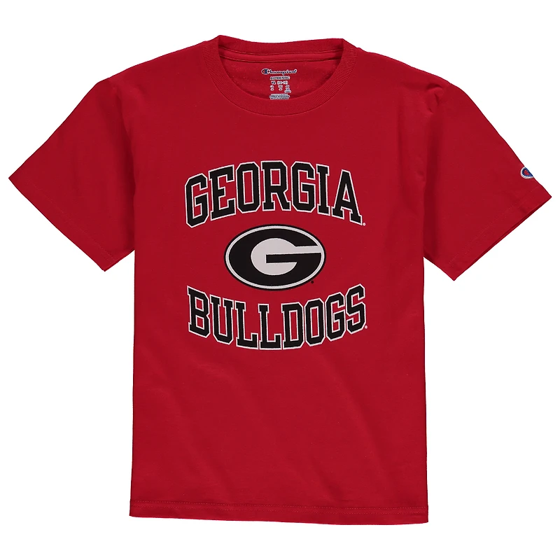 Youth Champion Red Georgia Bulldogs Circling Team Jersey T-Shirt