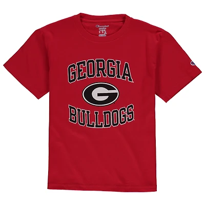 Youth Champion Red Georgia Bulldogs Circling Team Jersey T-Shirt