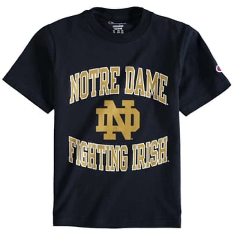 Youth Champion Navy Notre Dame Fighting Irish Circling Team Jersey T-Shirt